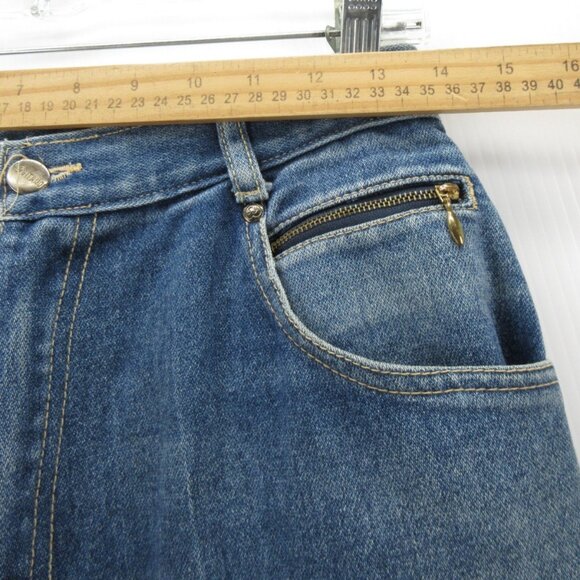 VINTAGE Gitano Jeans 12 Short Mom High Rise Tapered Denim Pants * - Picture 4 of 11